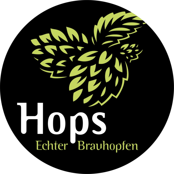 Logo Hops - Echter Brauhopfen